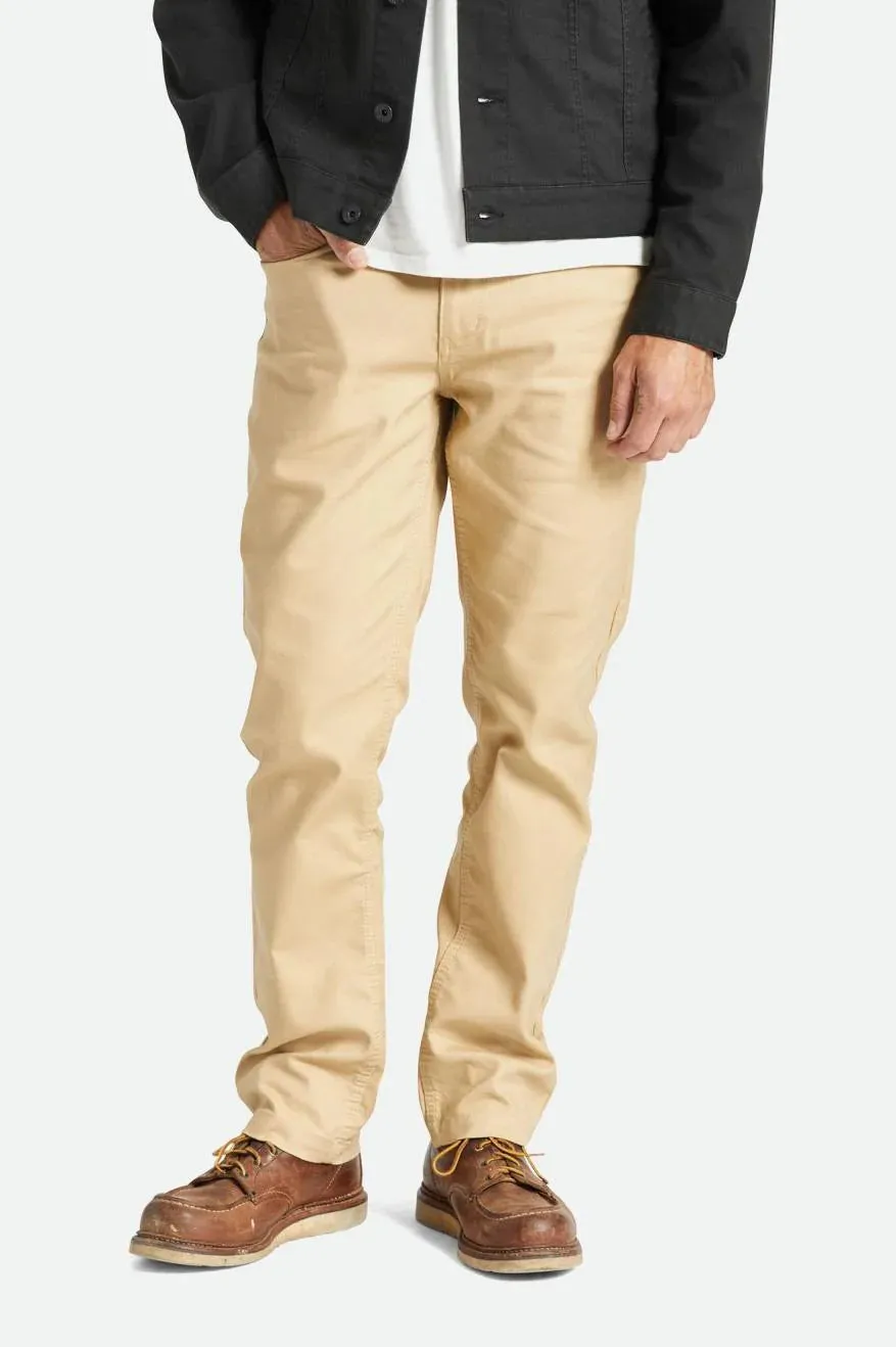 BRIXTON Builders 5-Pocket Pant Sand