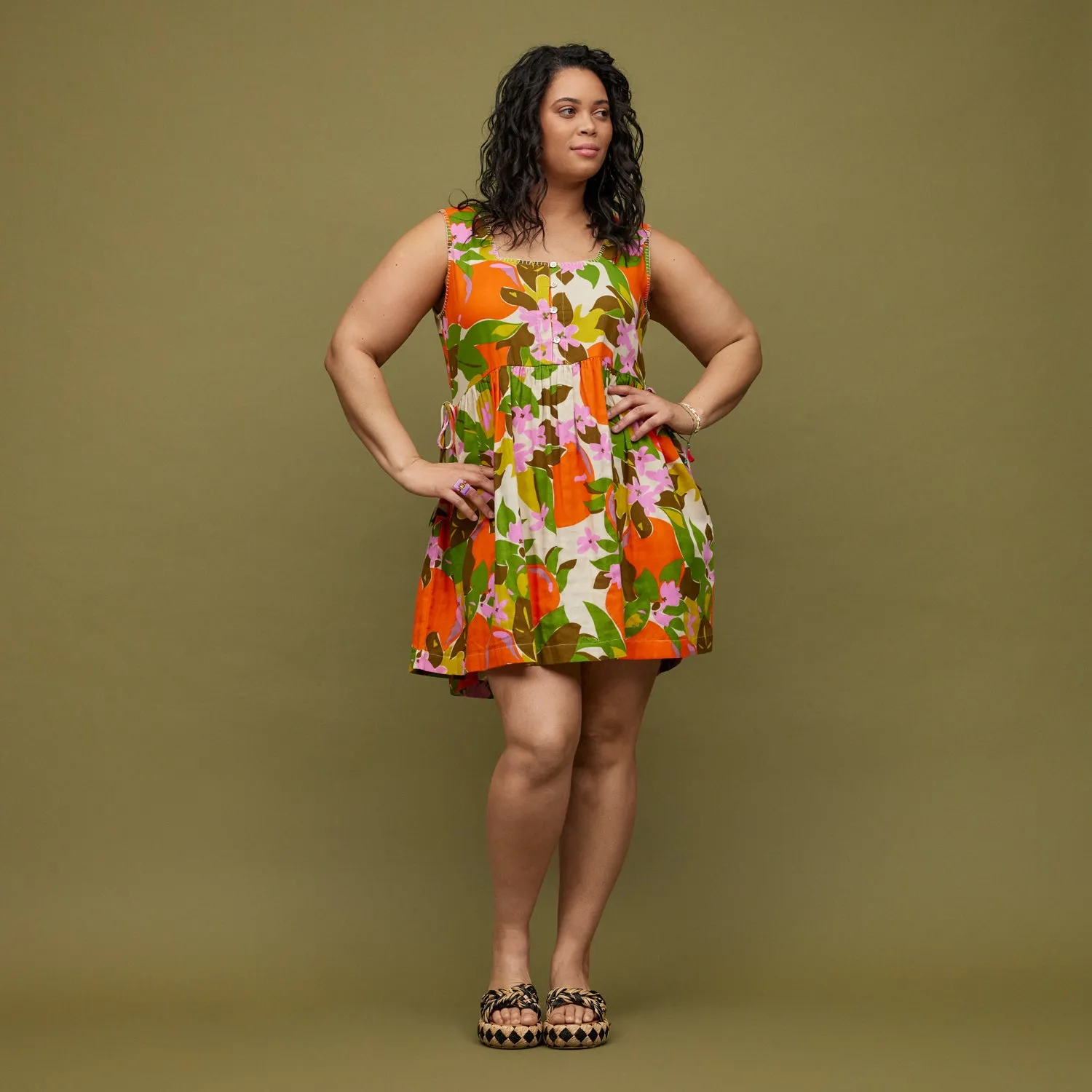 Camarillo Square Neck Mini Dress