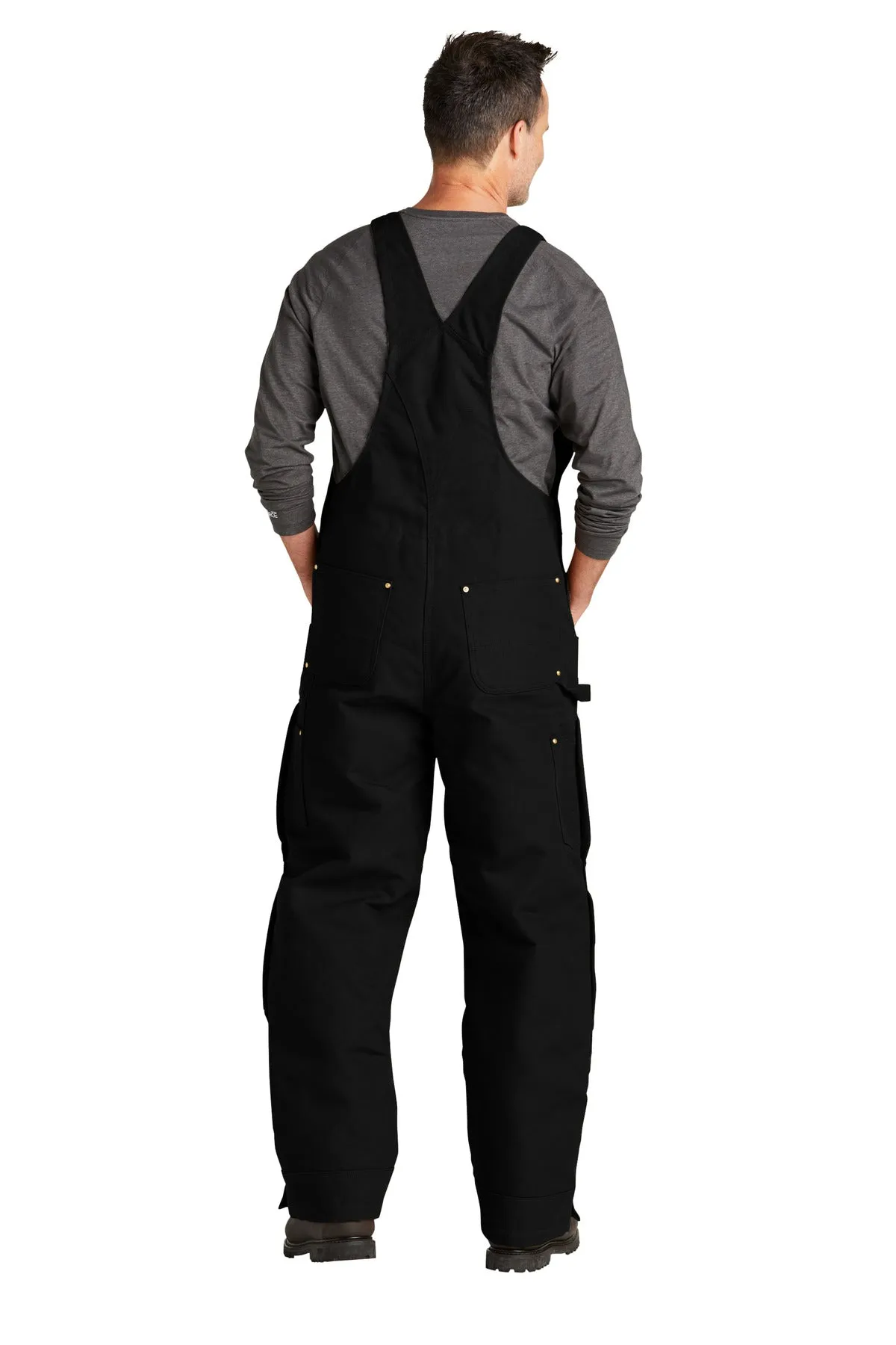 Carhartt Men's Tall Firm Duck Insulated Bib Overalls CTT104393