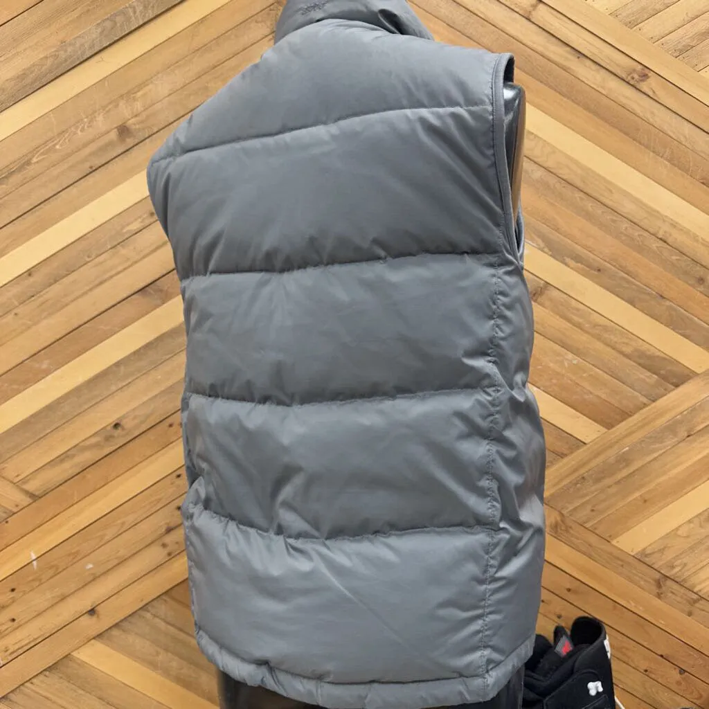 Eddie Bauer - Men's Premium Down 700 Fill Power Puffer Vest - MSRP $210: Grey/Black-men-SM