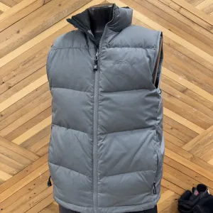 Eddie Bauer - Men's Premium Down 700 Fill Power Puffer Vest - MSRP $210: Grey/Black-men-SM