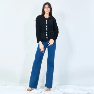 Elegant buttoned cardigan wholesale