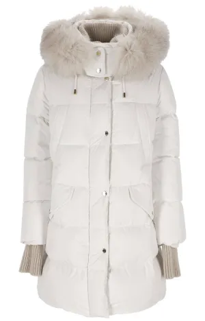 Elegant White Women's Coat