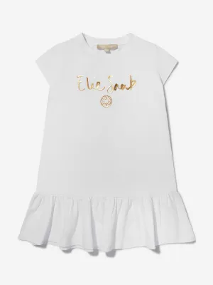 Elie Saab Girls Cotton Logo Dress
