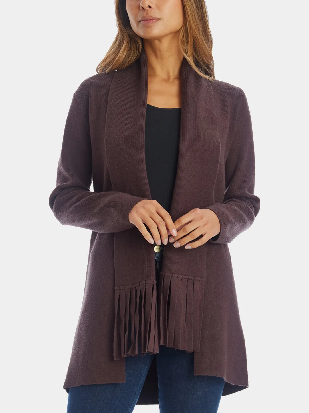Fringe Open Cardigan