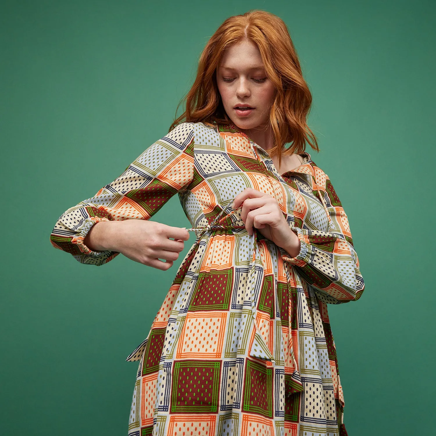 Gia Long Sleeve Mini Dress