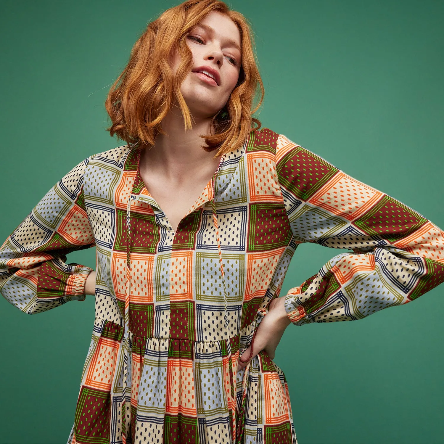 Gia Long Sleeve Mini Dress