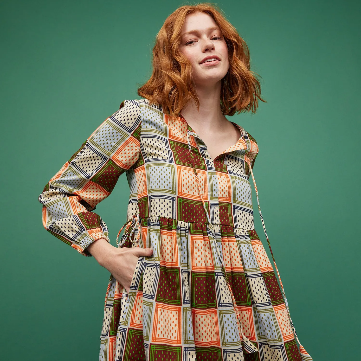 Gia Long Sleeve Mini Dress
