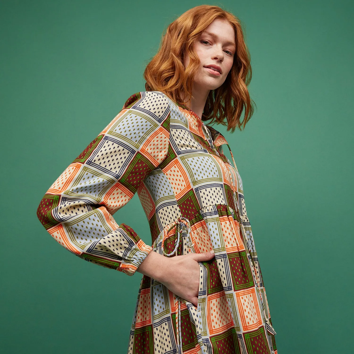 Gia Long Sleeve Mini Dress