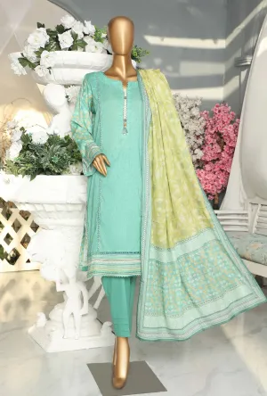 Hz Stitched 3 Piece Printed Lawn Collection'2023-PSC-2348