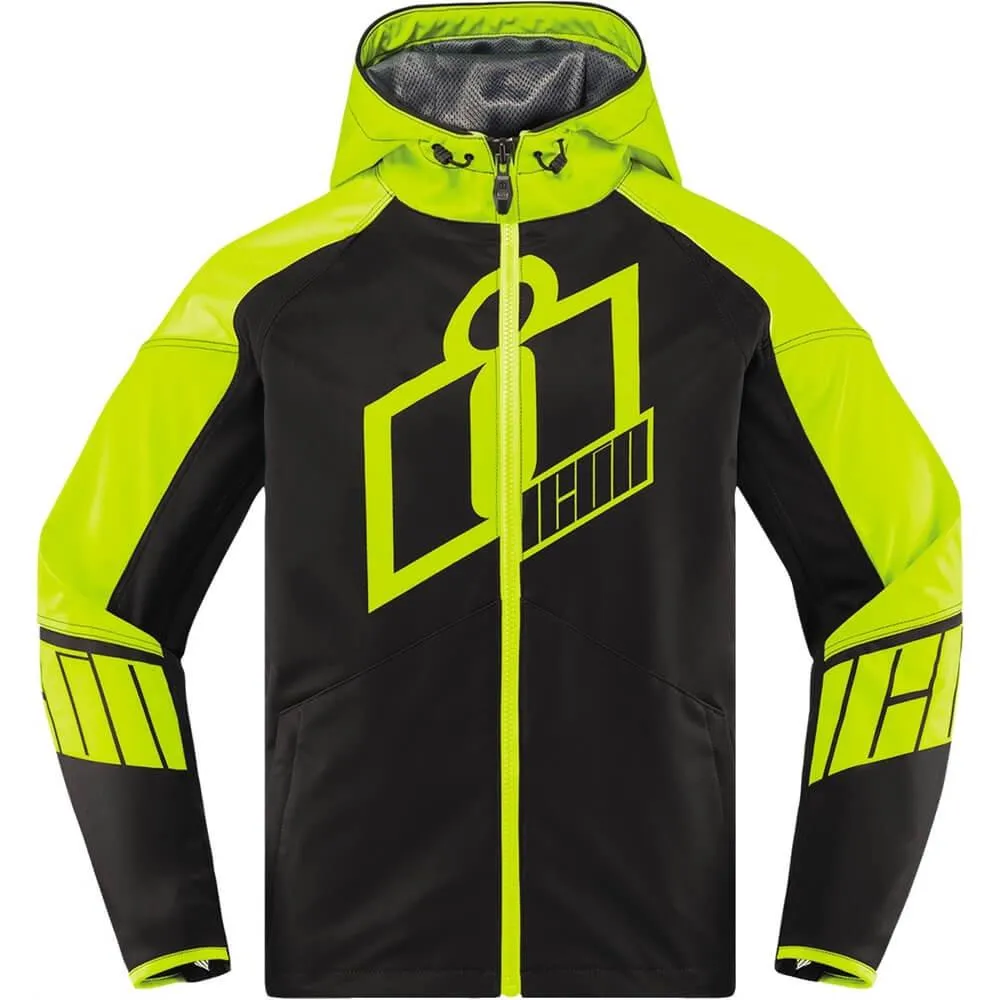 Icon Merc Crusader Hi-Viz Textile Jacket