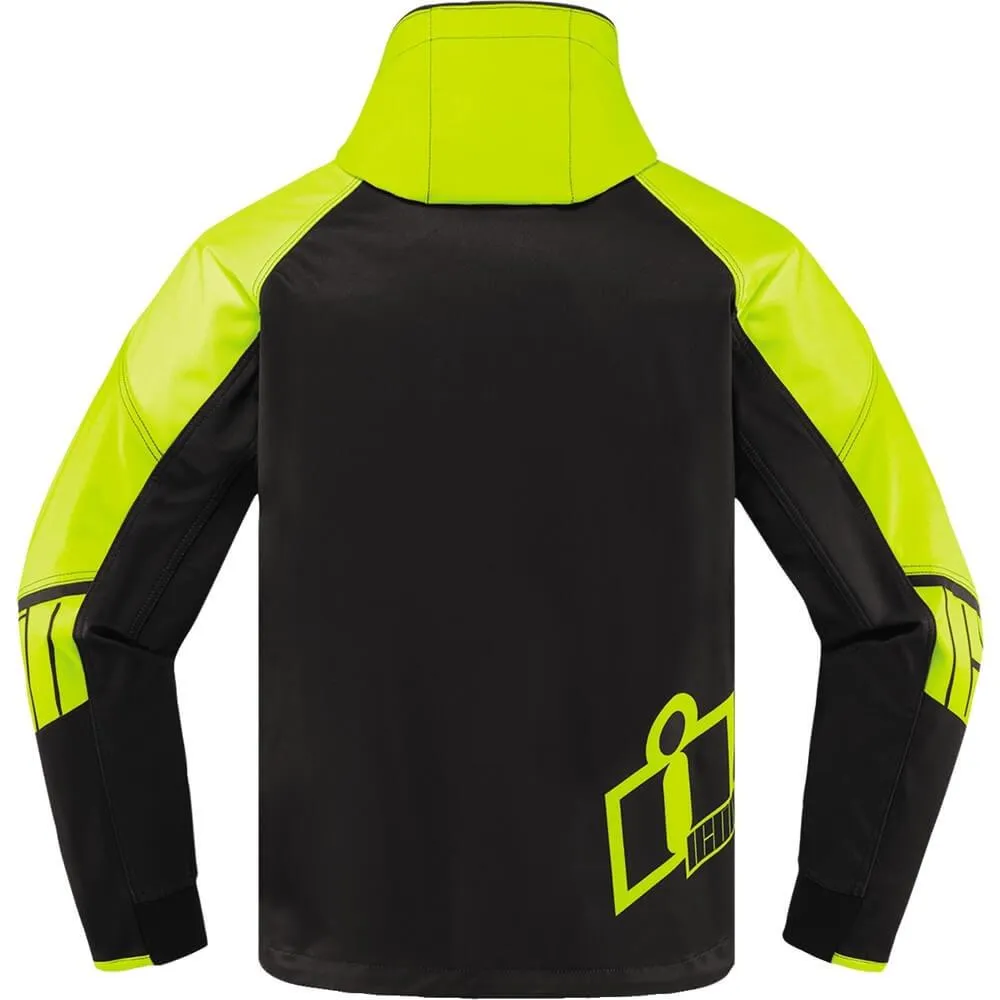 Icon Merc Crusader Hi-Viz Textile Jacket