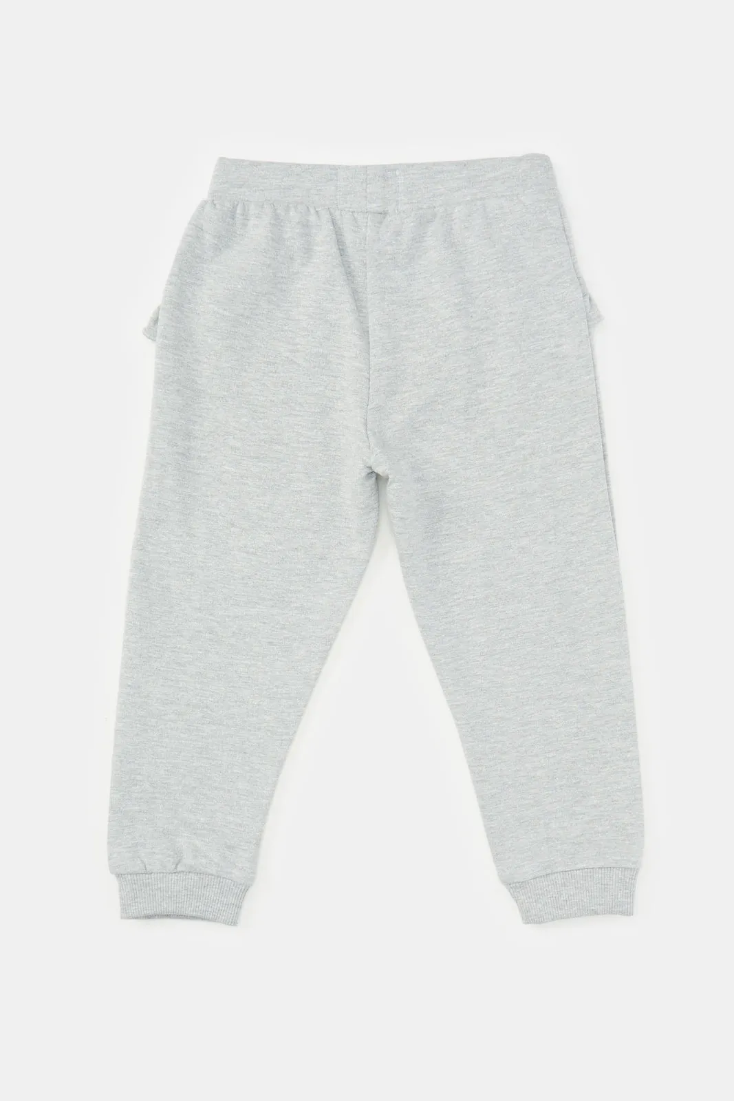 Infant Girls Grey And Pink Active Pants Set (Pack of 2)
