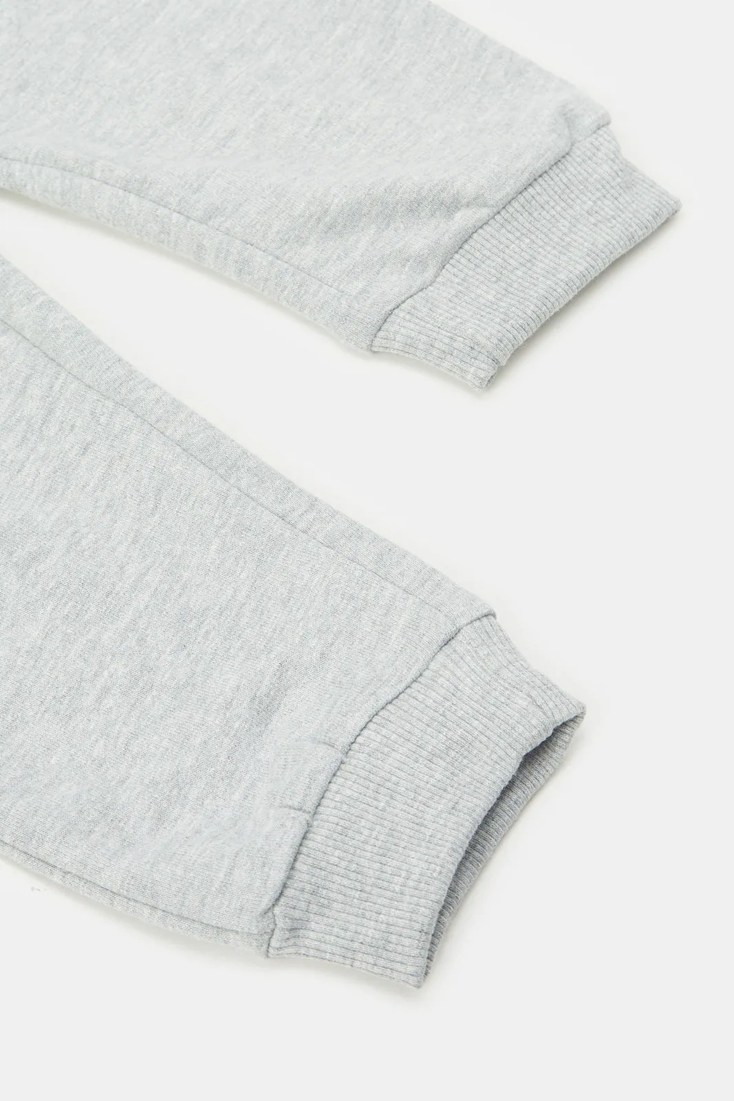 Infant Girls Grey And Pink Active Pants Set (Pack of 2)