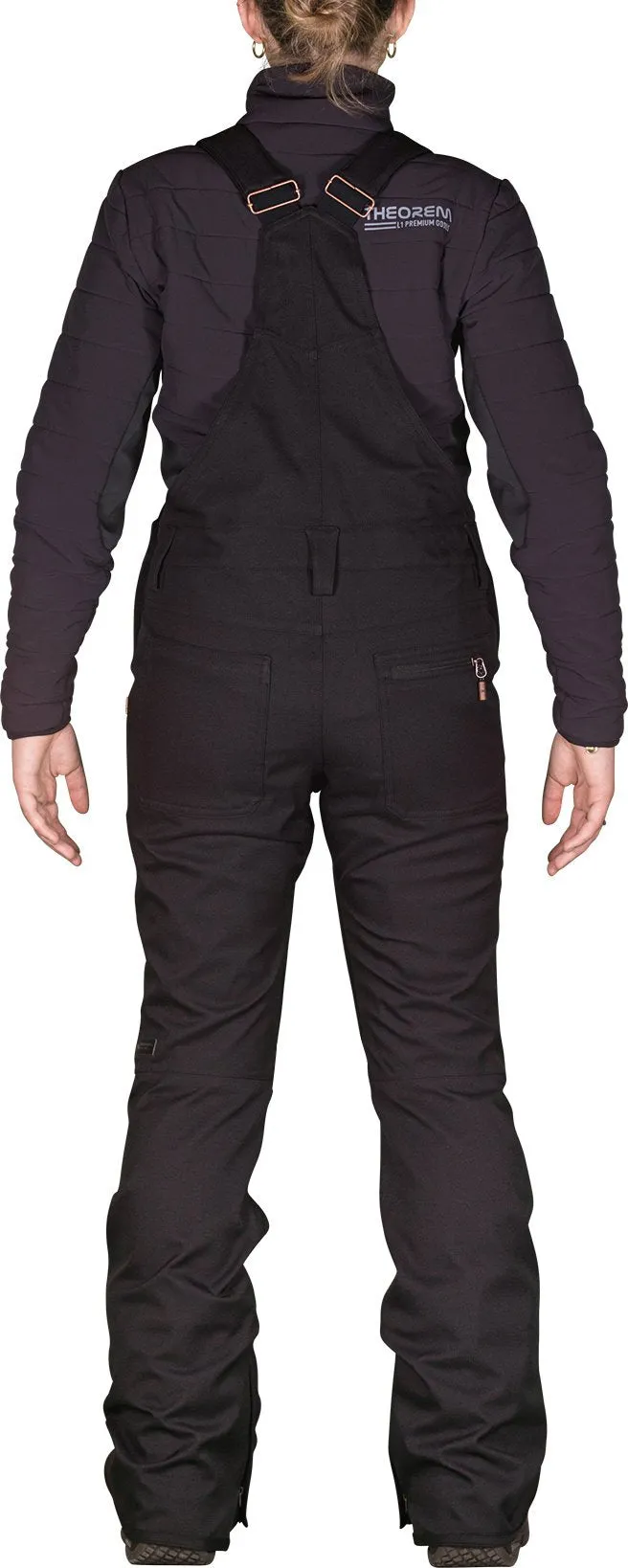 L1 Loretta Overall Bib Pants Womens Black
