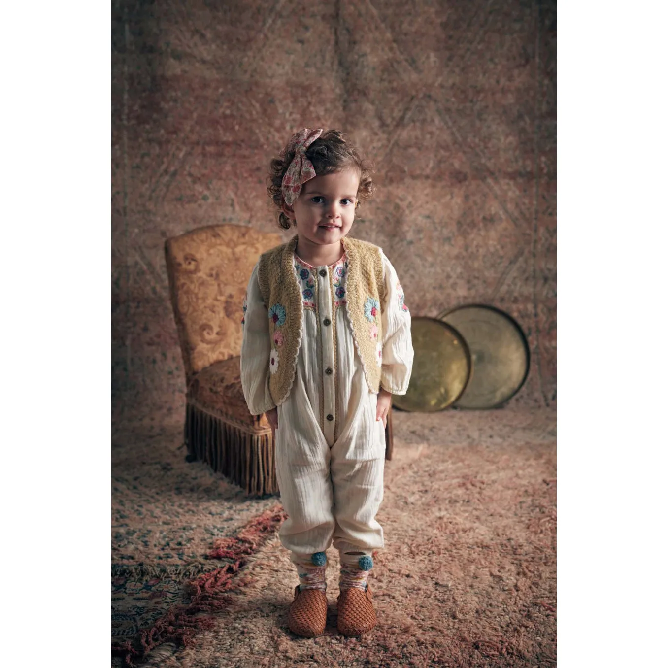 Louise Misha Jumpsuits Lilane Organic Double Gauze White