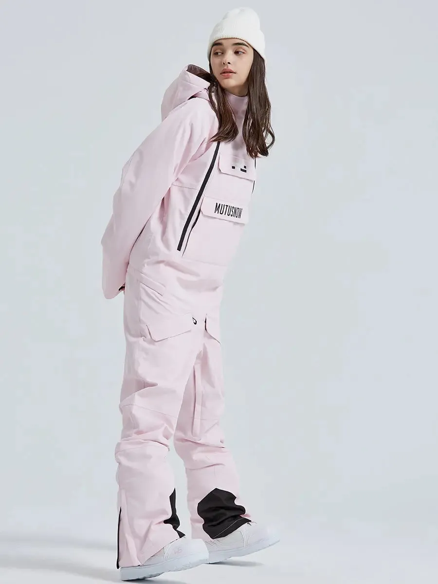 One Piece Snowsuits Overalls Couple Outdoor Skiing Jumpsuits