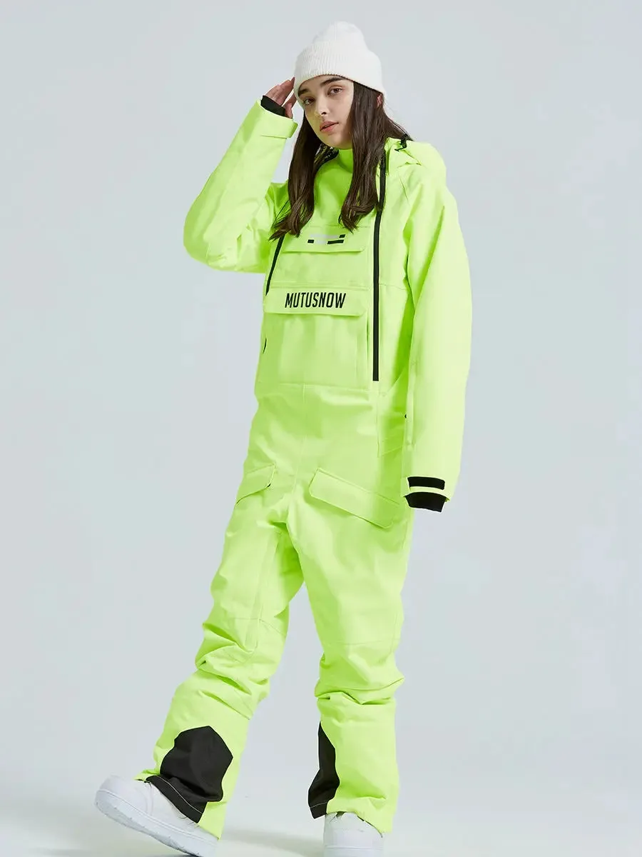 One Piece Snowsuits Overalls Couple Outdoor Skiing Jumpsuits
