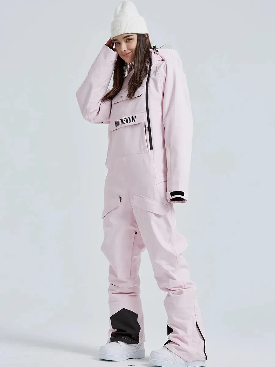 One Piece Snowsuits Overalls Couple Outdoor Skiing Jumpsuits