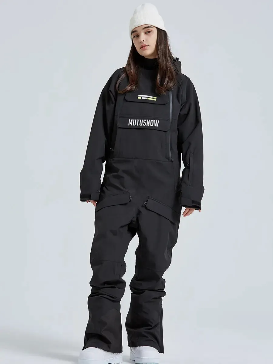 One Piece Snowsuits Overalls Couple Outdoor Skiing Jumpsuits