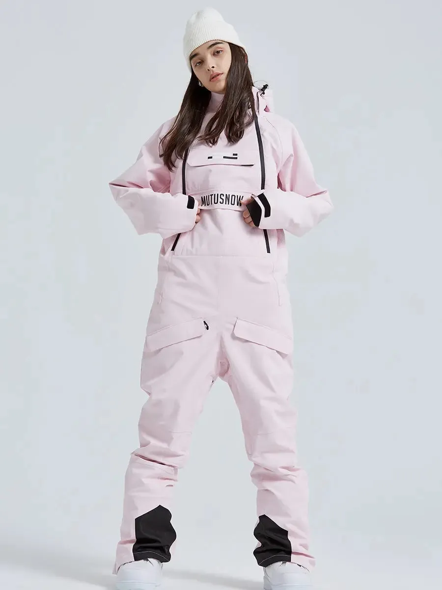 One Piece Snowsuits Overalls Couple Outdoor Skiing Jumpsuits