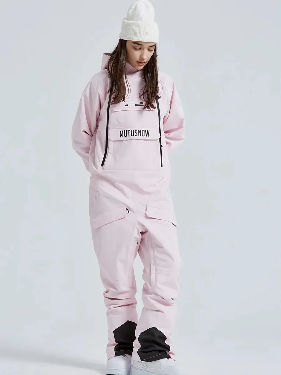 One Piece Snowsuits Overalls Couple Outdoor Skiing Jumpsuits