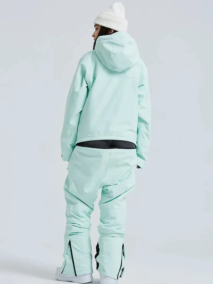One Piece Snowsuits Overalls Couple Outdoor Skiing Jumpsuits