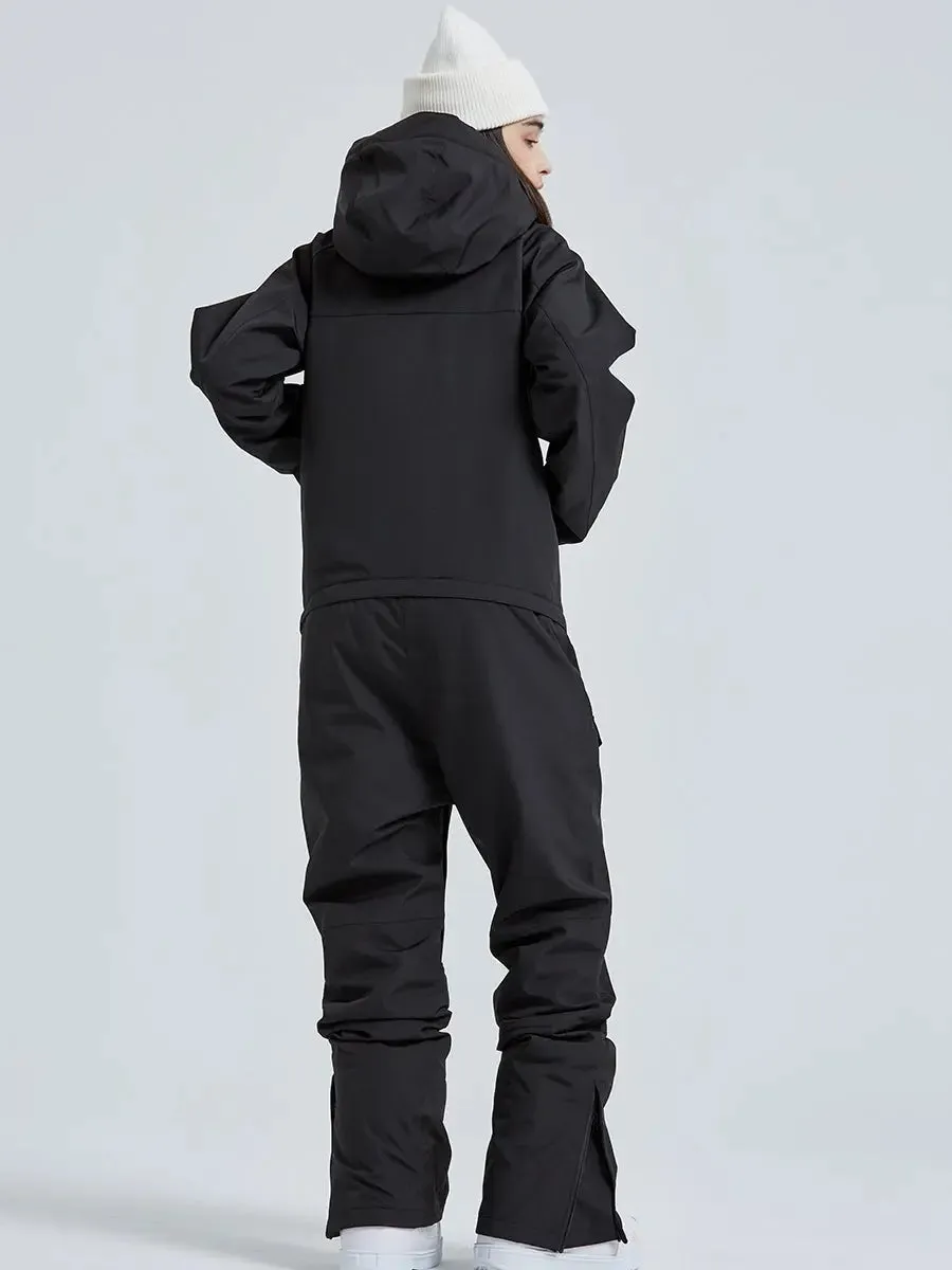One Piece Snowsuits Overalls Couple Outdoor Skiing Jumpsuits
