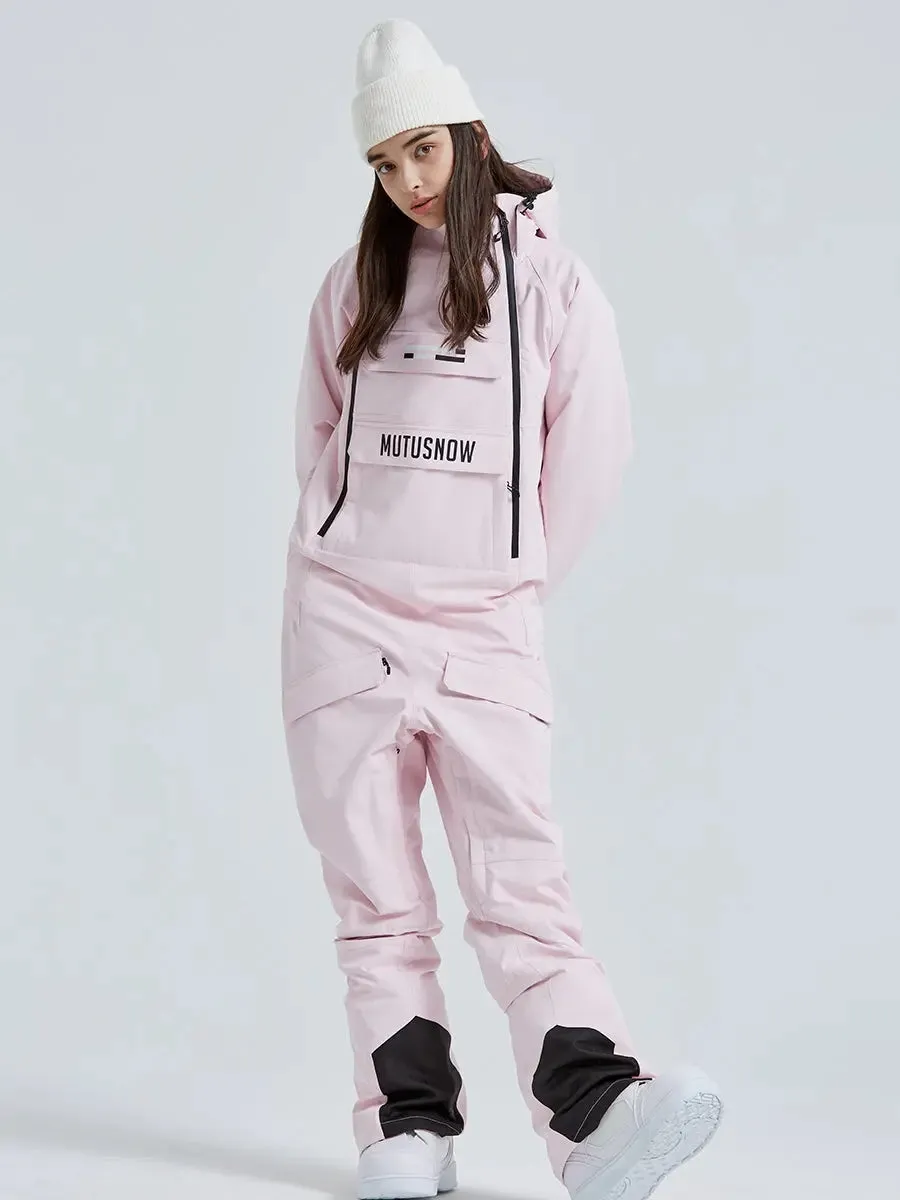 One Piece Snowsuits Overalls Couple Outdoor Skiing Jumpsuits