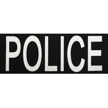 Police Patch With Hook Back