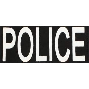 Police Patch With Hook Back