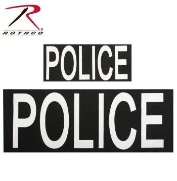 Police Patch With Hook Back