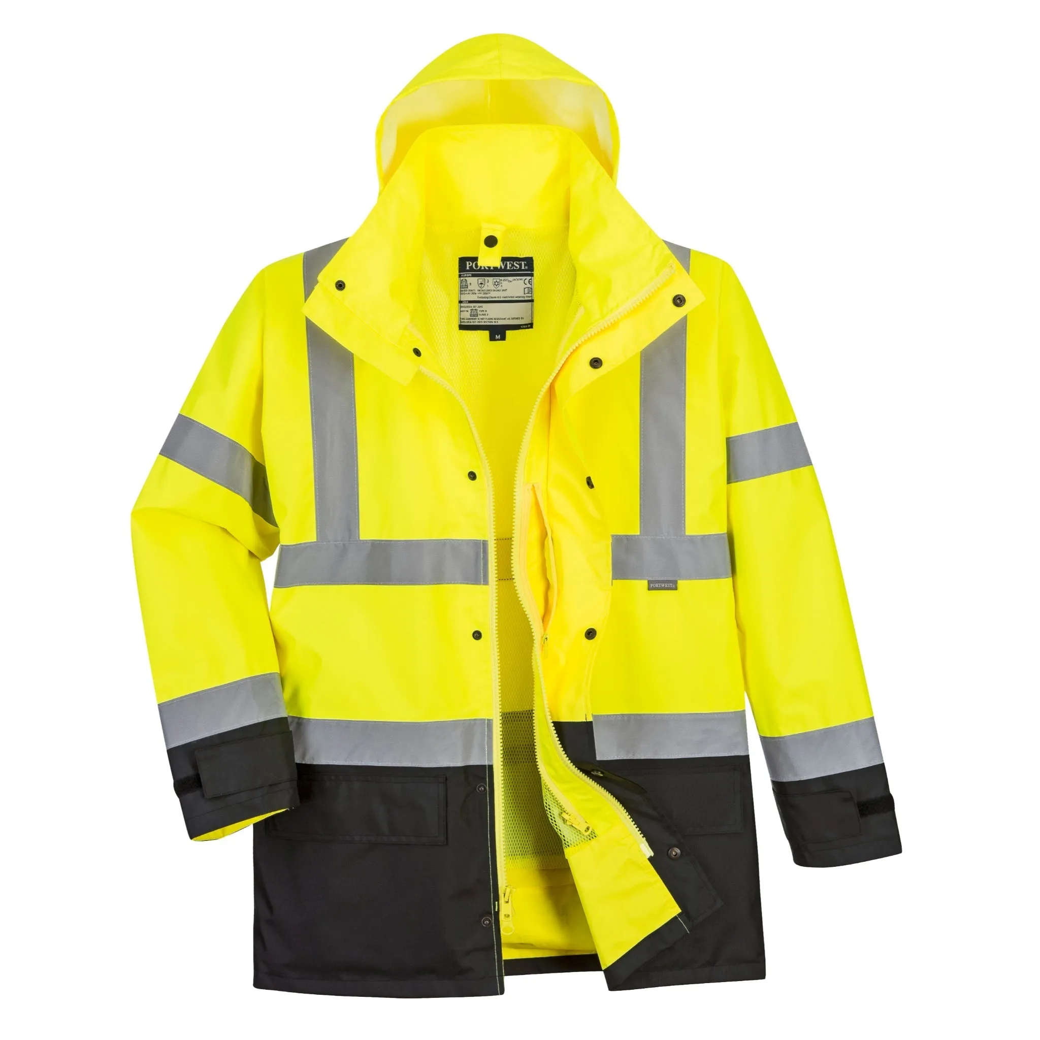 PORTWEST® Hi Vis 5-In-1 Executive Waterproof Jacket - ANSI Class 3 - US768