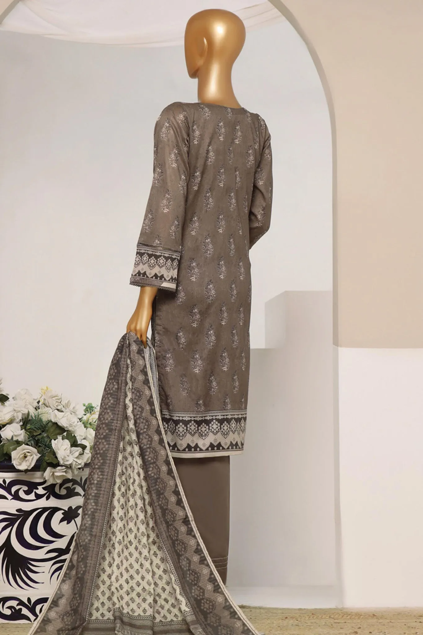 Rozaana By HZ Stitched 3 Piece Prints Lawn Collection'2024-PZD-708