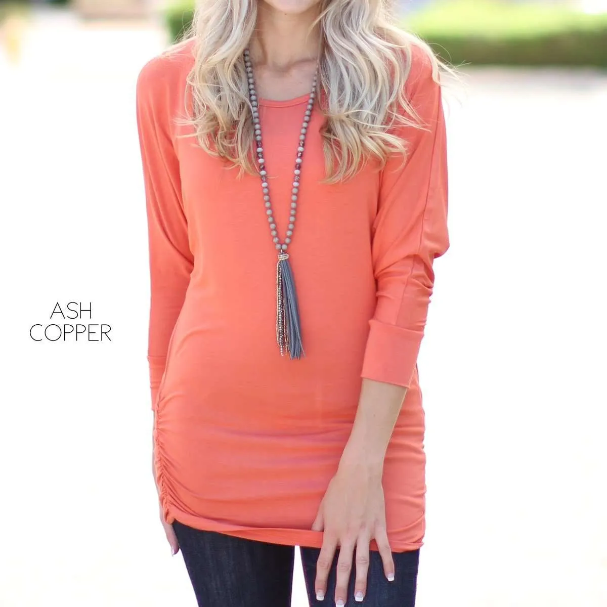Ruched Flowy Top | S-XL