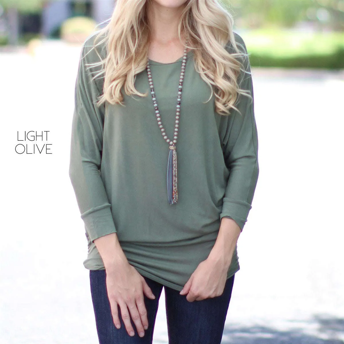 Ruched Flowy Top | S-XL