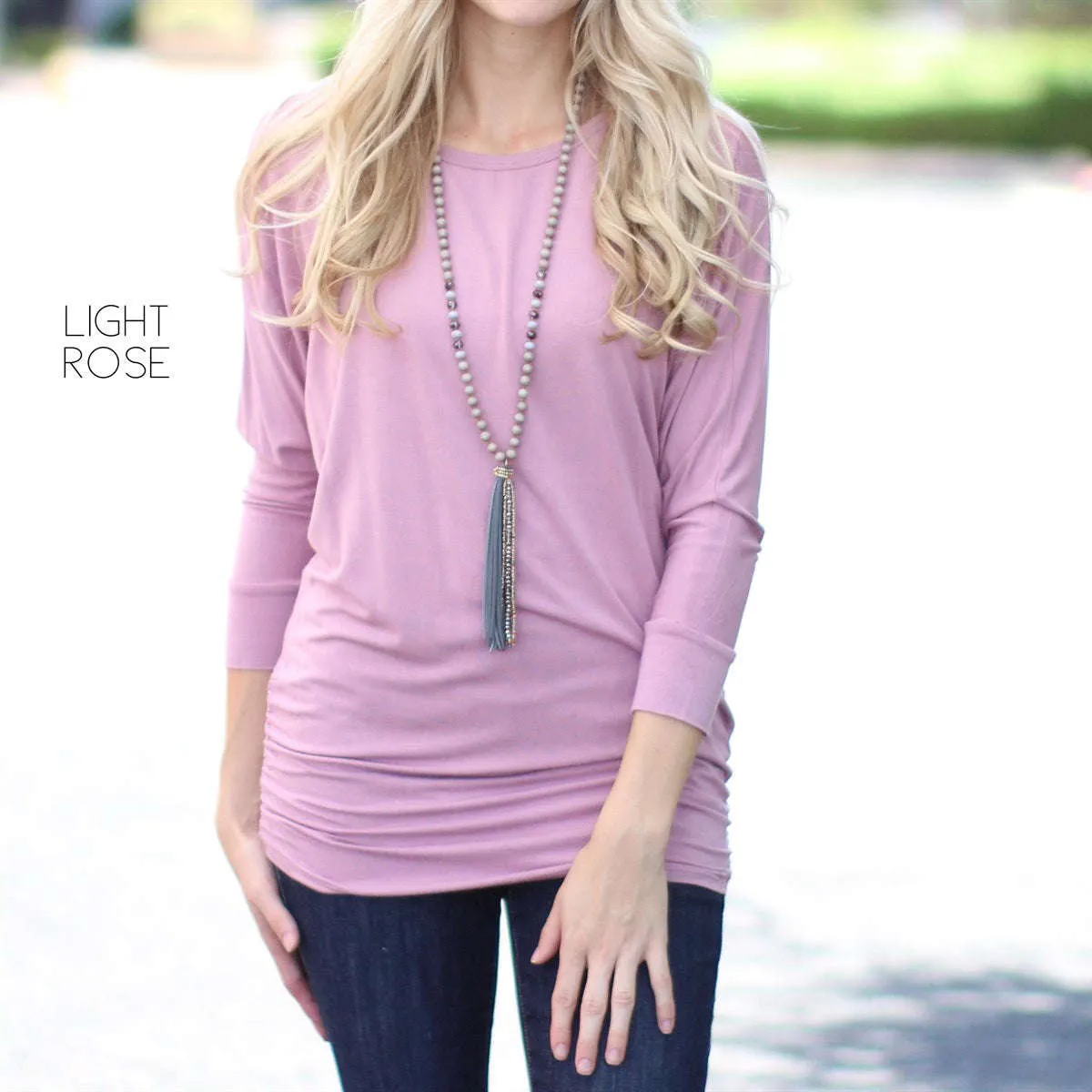 Ruched Flowy Top | S-XL