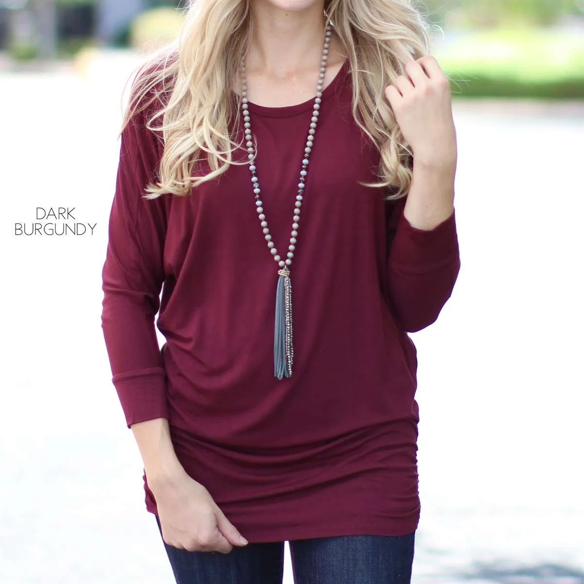 Ruched Flowy Top | S-XL