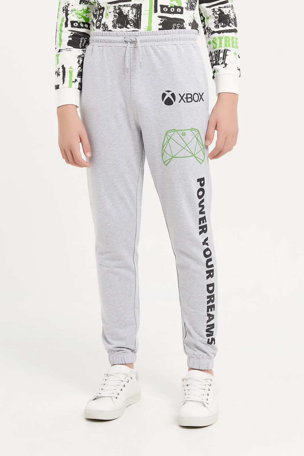 Senior Boys Grey Xbox Active Pants