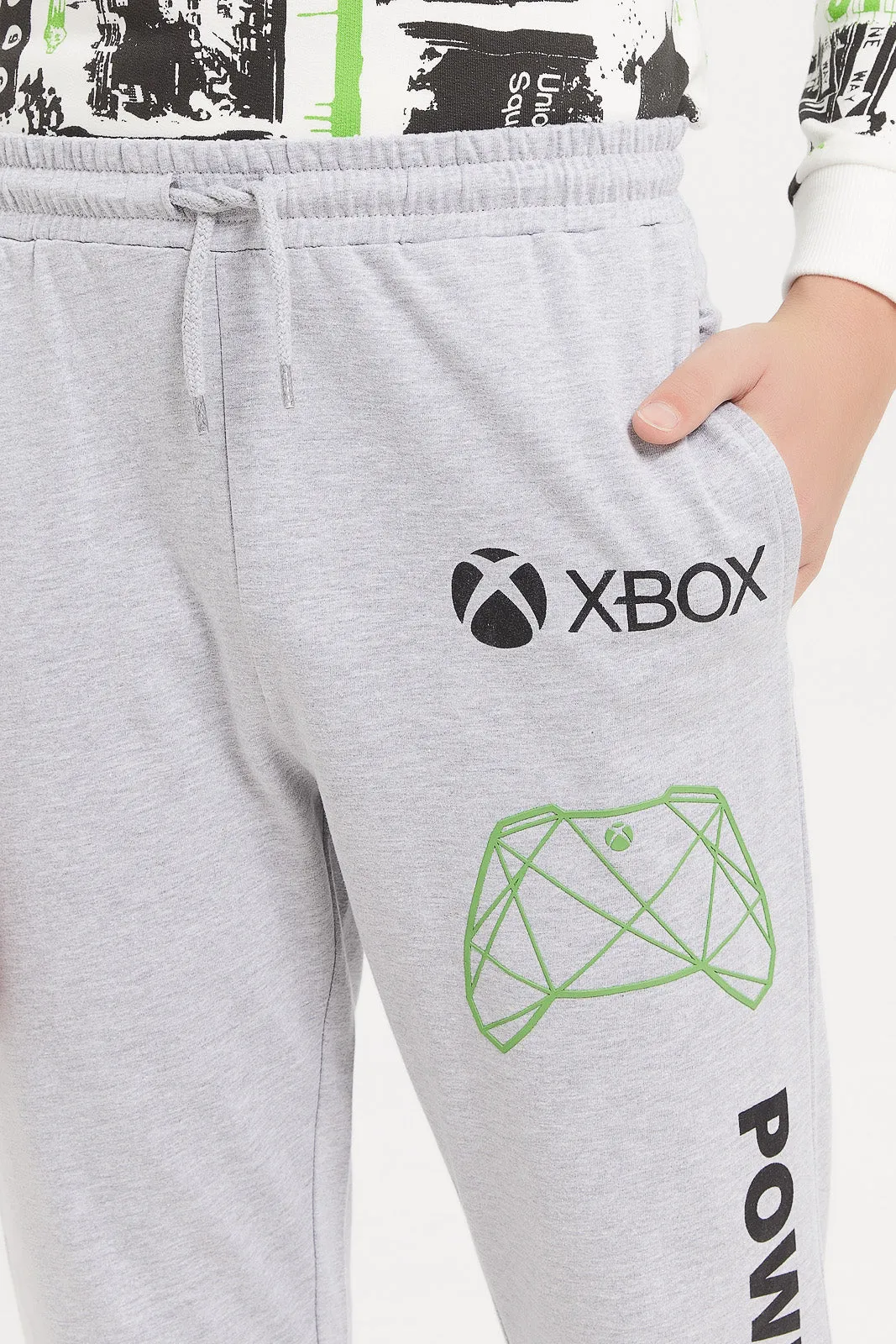 Senior Boys Grey Xbox Active Pants