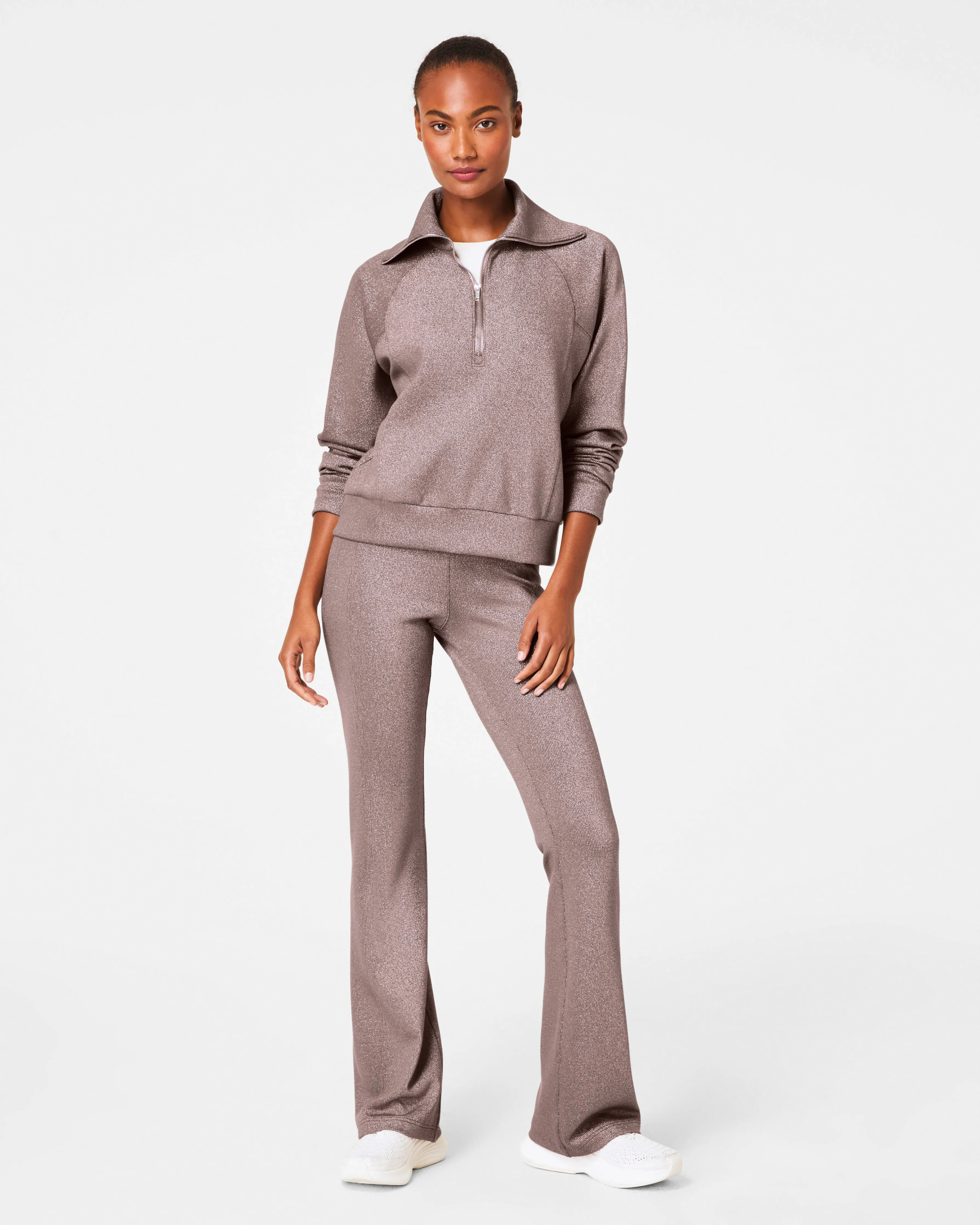 SPANX® AirEssentials Half Zip with Shimmer