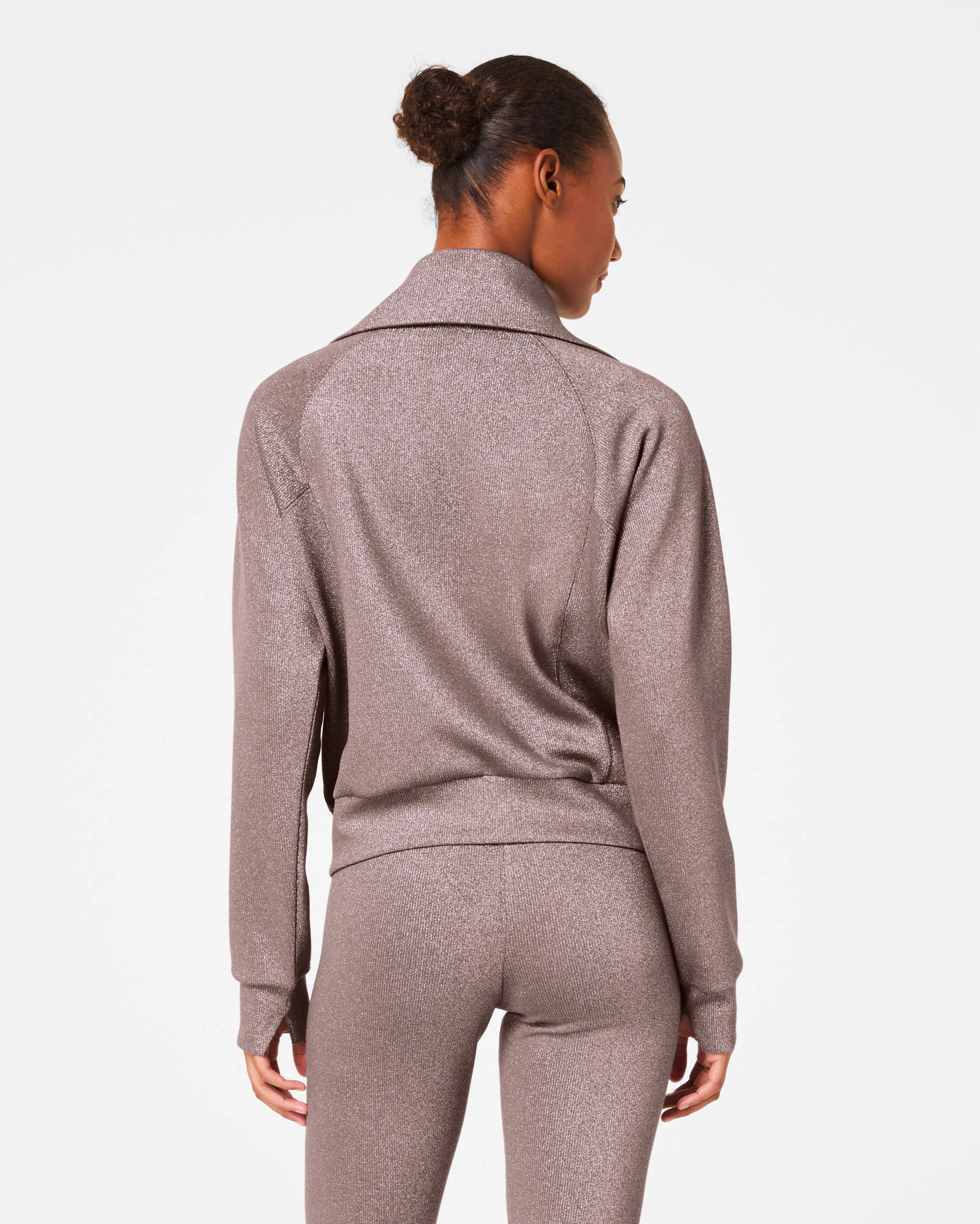 SPANX® AirEssentials Half Zip with Shimmer