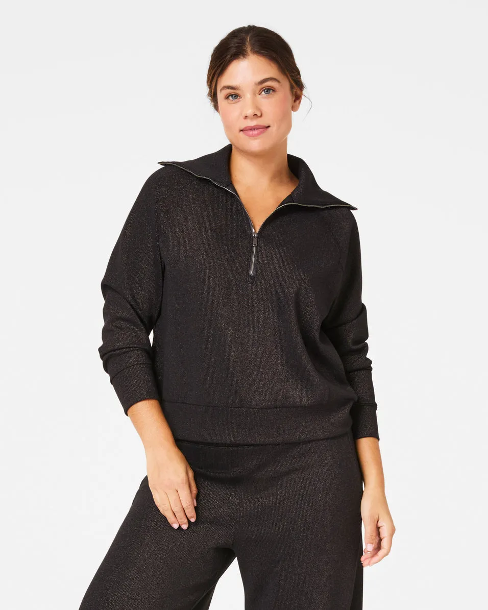 SPANX® AirEssentials Half Zip with Shimmer