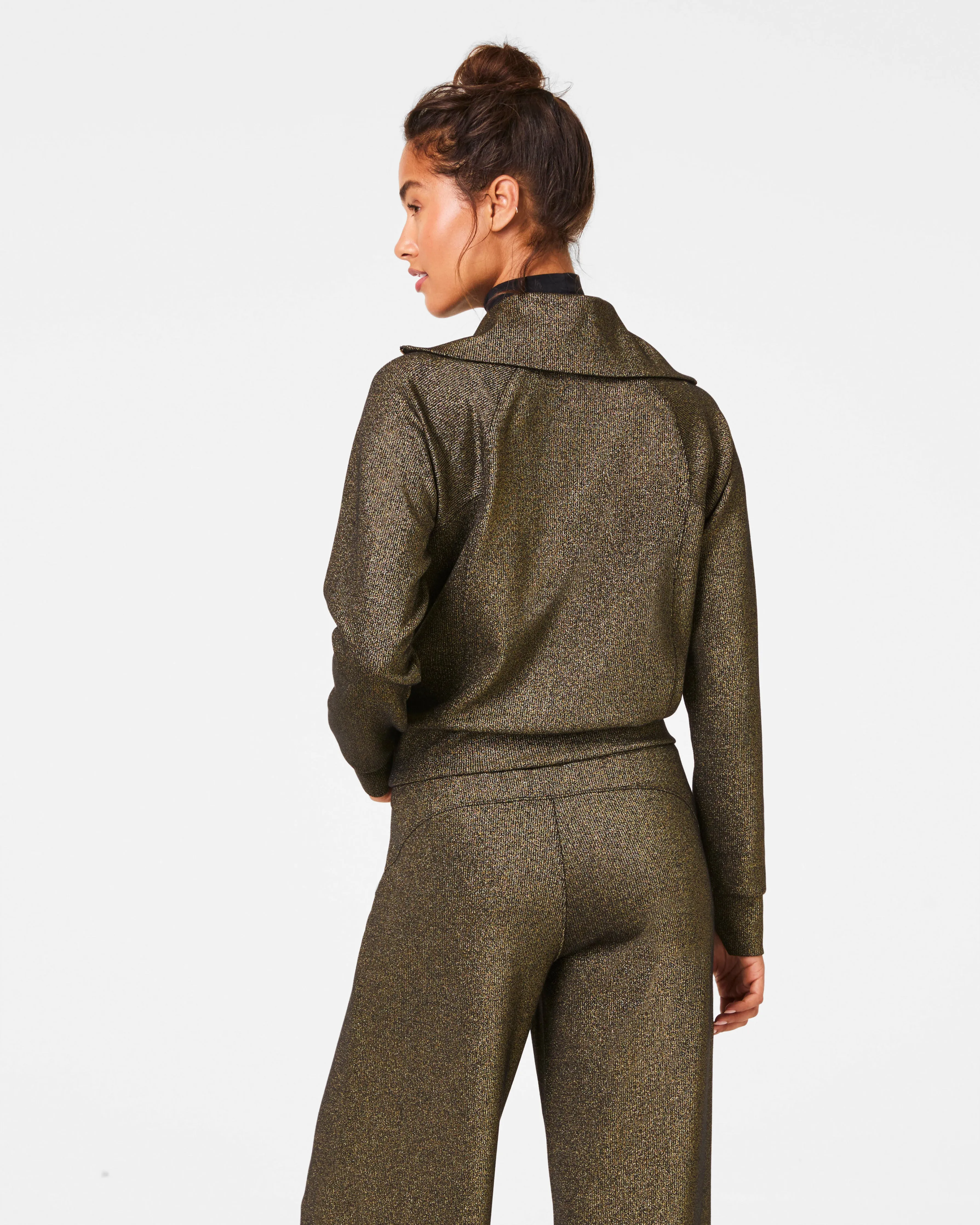 SPANX® AirEssentials Half Zip with Shimmer