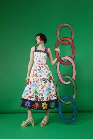 Sticker Collection Party Dress