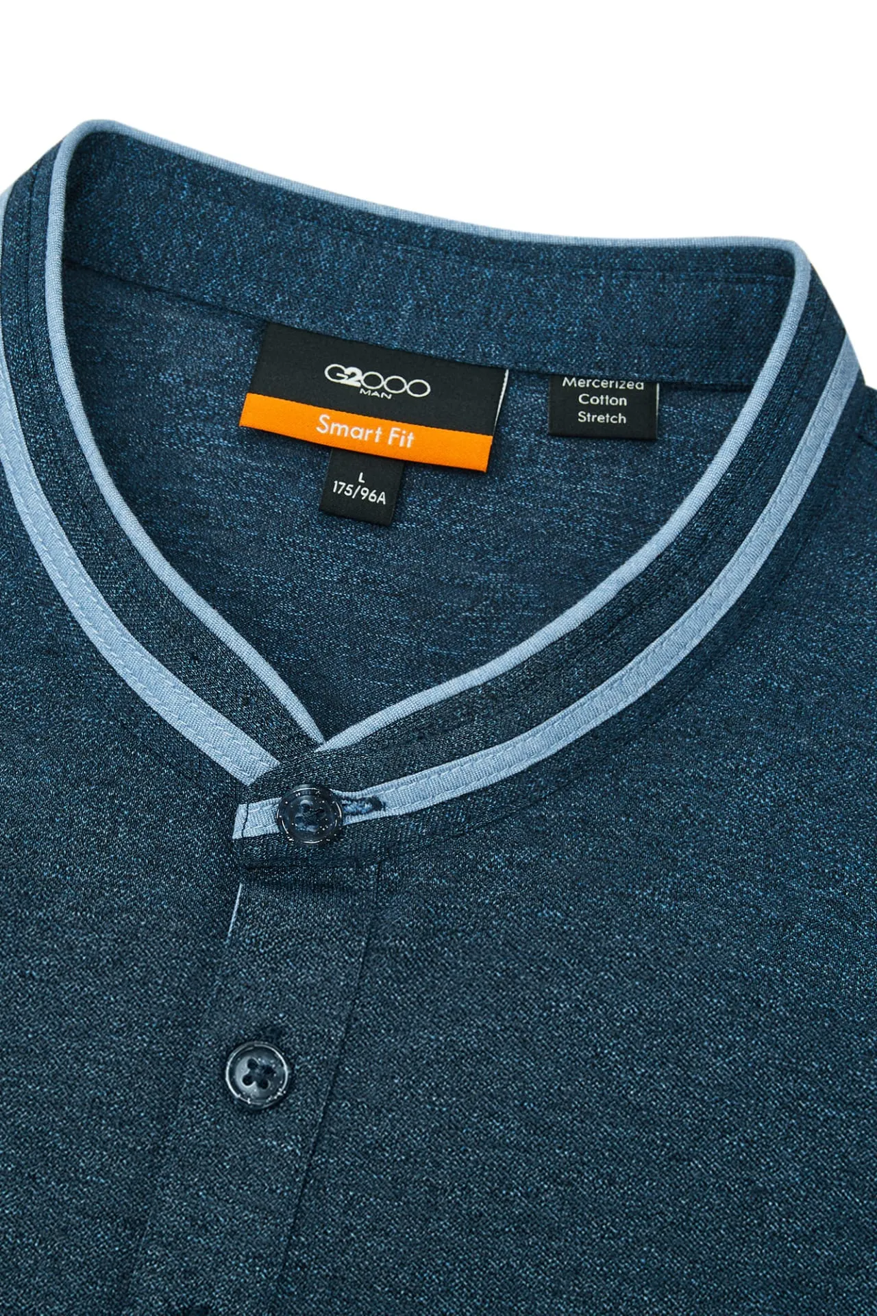 Super Light Mercerized Cotton Rich Dragon Embroidery Stand Collar Polo