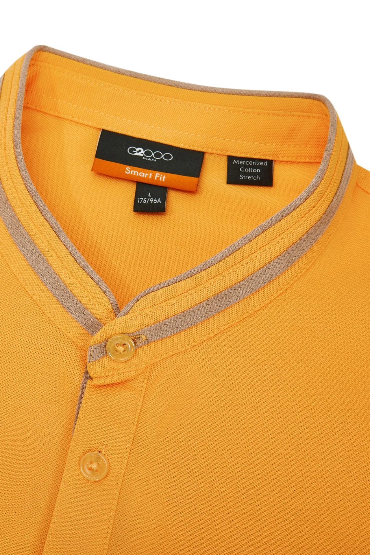 Super Light Mercerized Cotton Rich Dragon Embroidery Stand Collar Polo