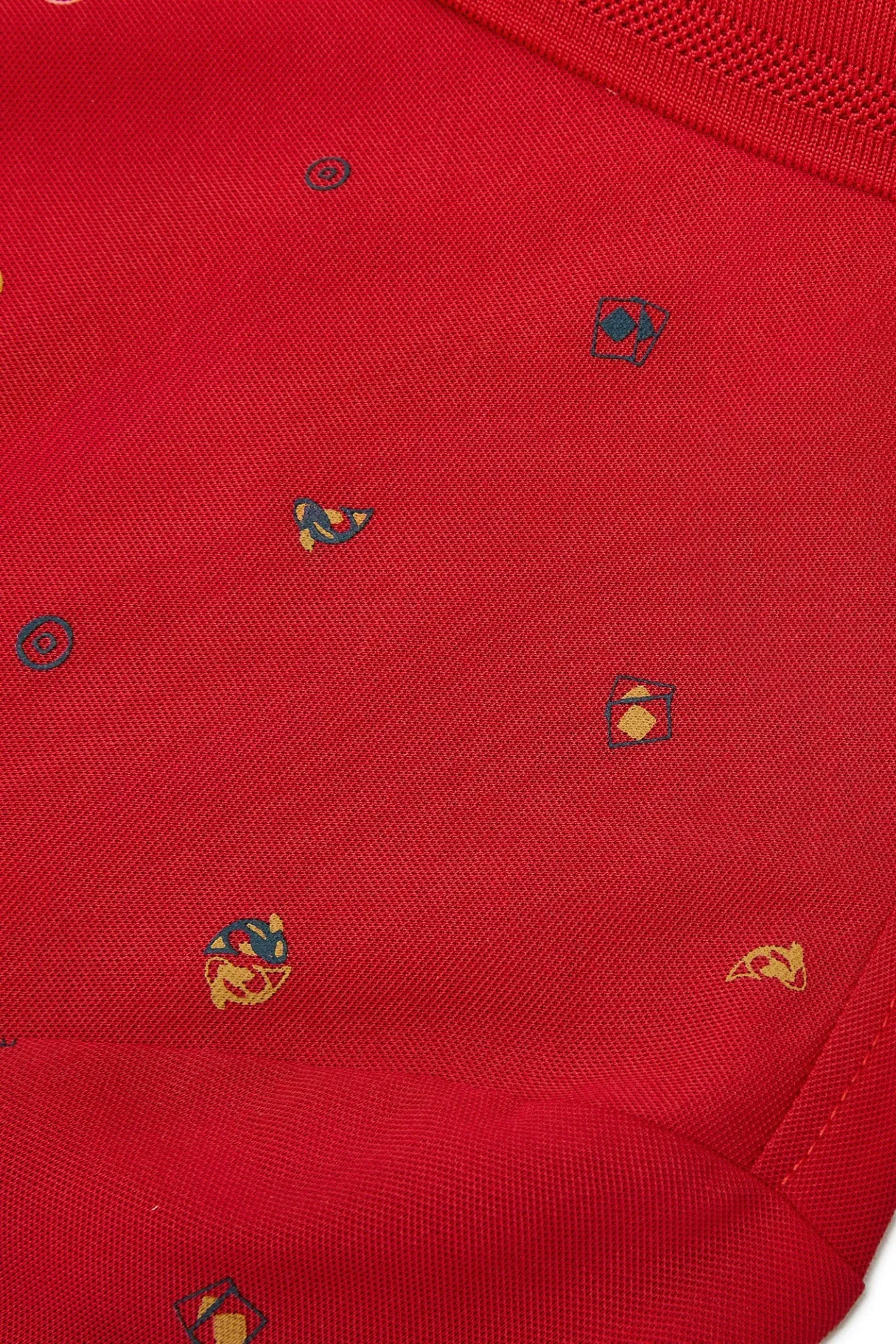 Super Light Mercerized Cotton Rich Printed Polo