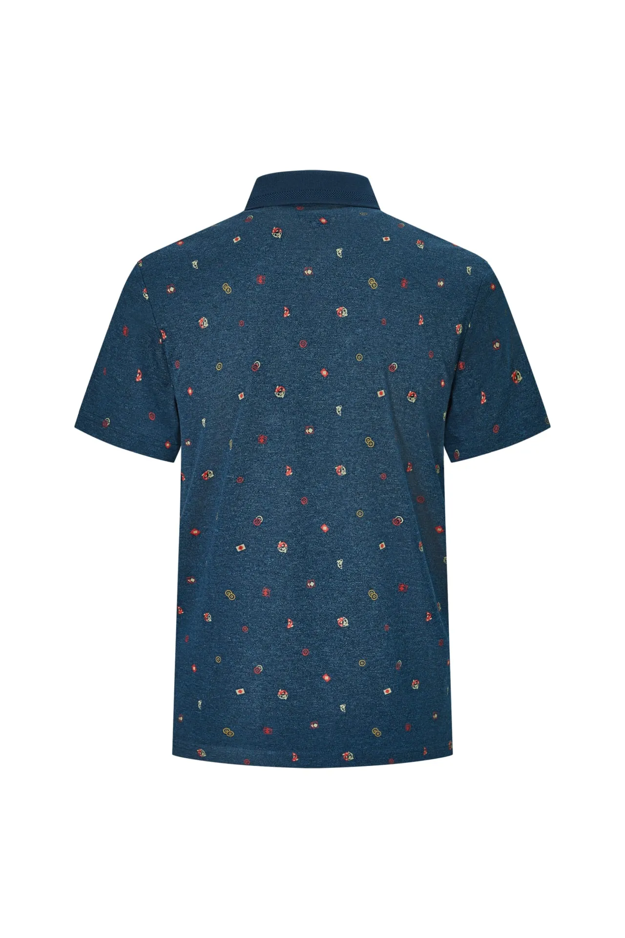 Super Light Mercerized Cotton Rich Printed Polo