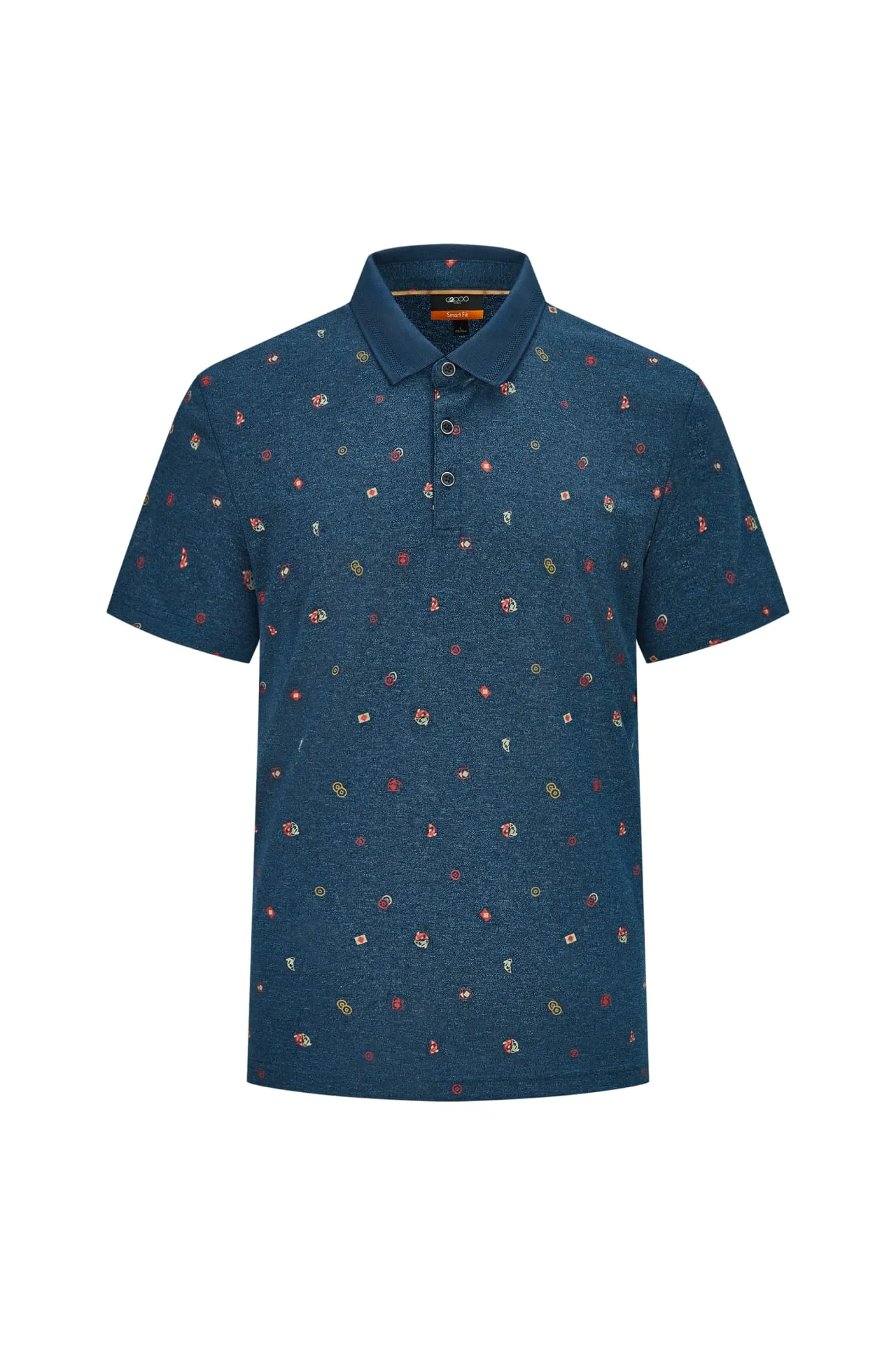Super Light Mercerized Cotton Rich Printed Polo
